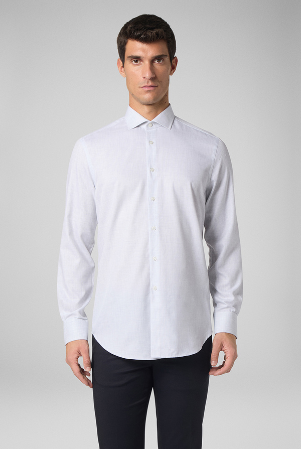 Camicia micro fantasia con collo Torino - Pal Zileri shop online