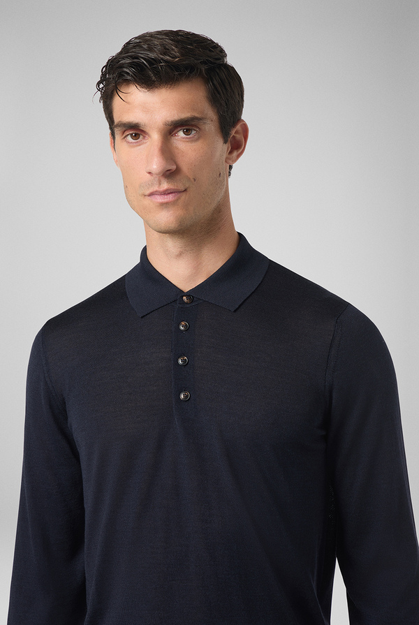 Wool and silk polo - Pal Zileri shop online