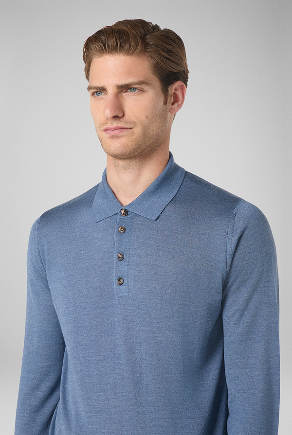 Wool and silk polo - Pal Zileri shop online