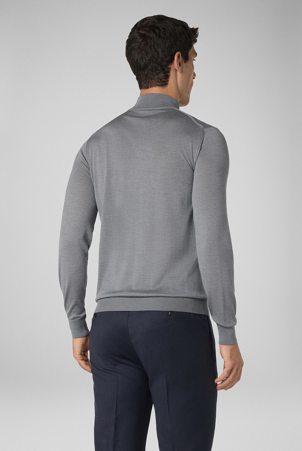 Stand up collar sweater GREY Pal Zileri Shop Online