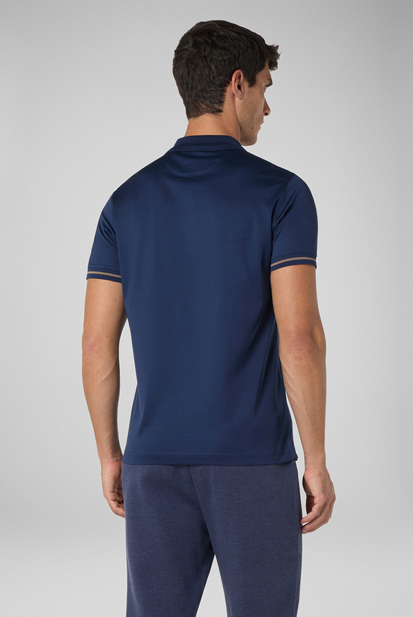 Zipped polo with embroidered logo - Pal Zileri shop online